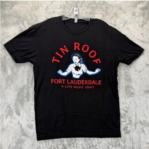 Next Level Tin Roof Fort Lauderdale Live Music Joint Graphic T-Shirt Black L